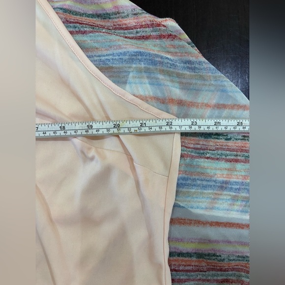 EST. 1946 Multi-Colored Striped Butterfly Sleeve Blouse Shirt Top Size 18/20W - Picture 13 of 14